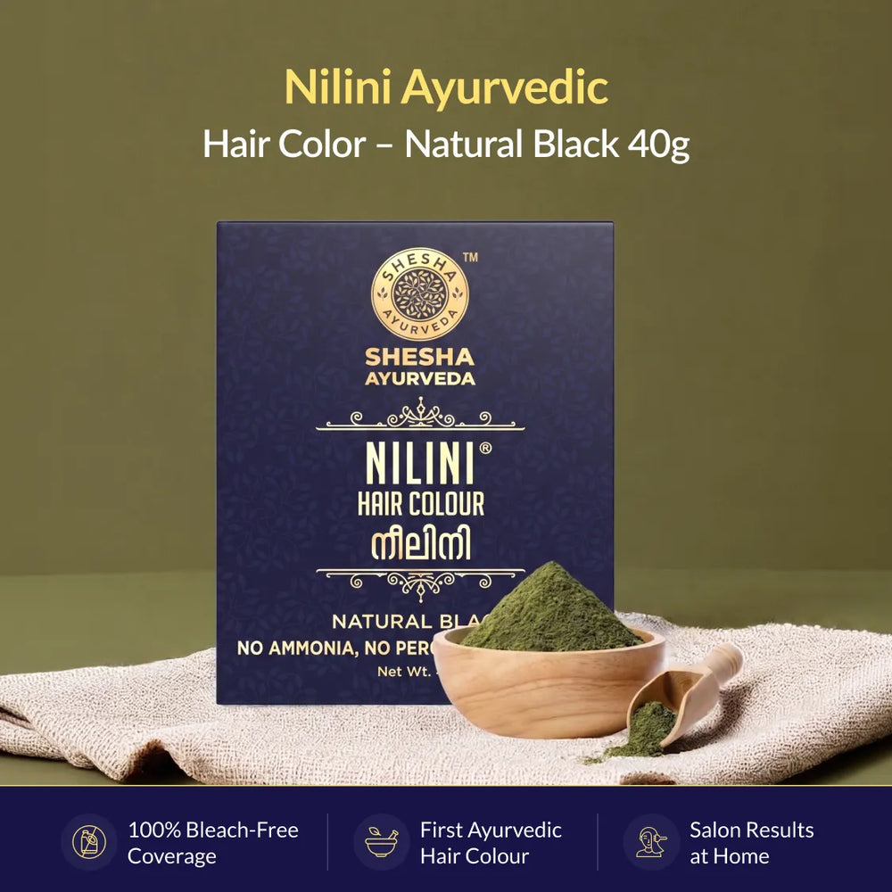 Nilini Ayurvedic Hair Color – Natural Black 40G