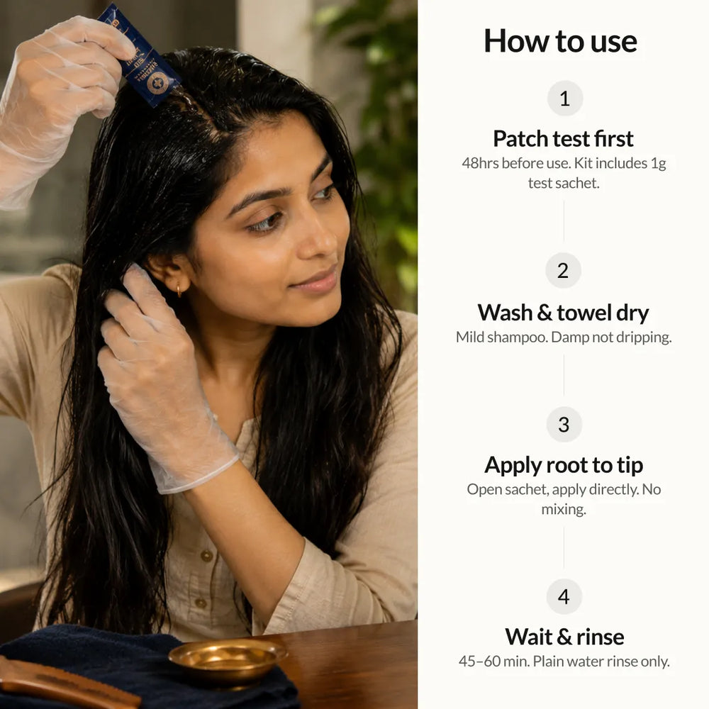 Nilini Ayurvedic Hair Color – Natural Black 40G