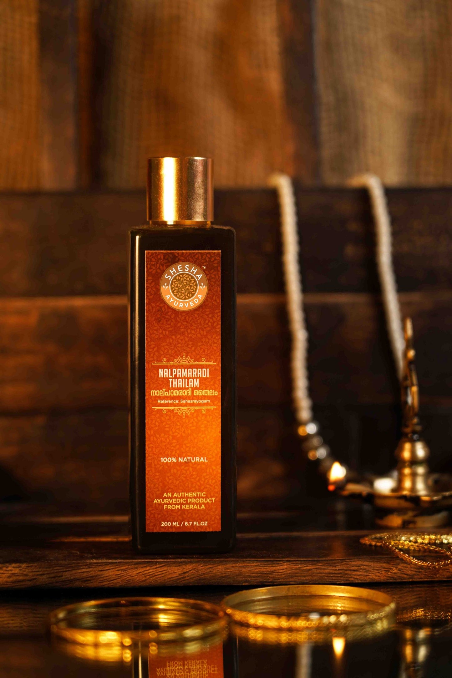 Nalpamaradi Thailam | Skin Brightening & Tan Removal Face & Body Oil, Boosts Radiance, Improves Skin & Deep Hydration