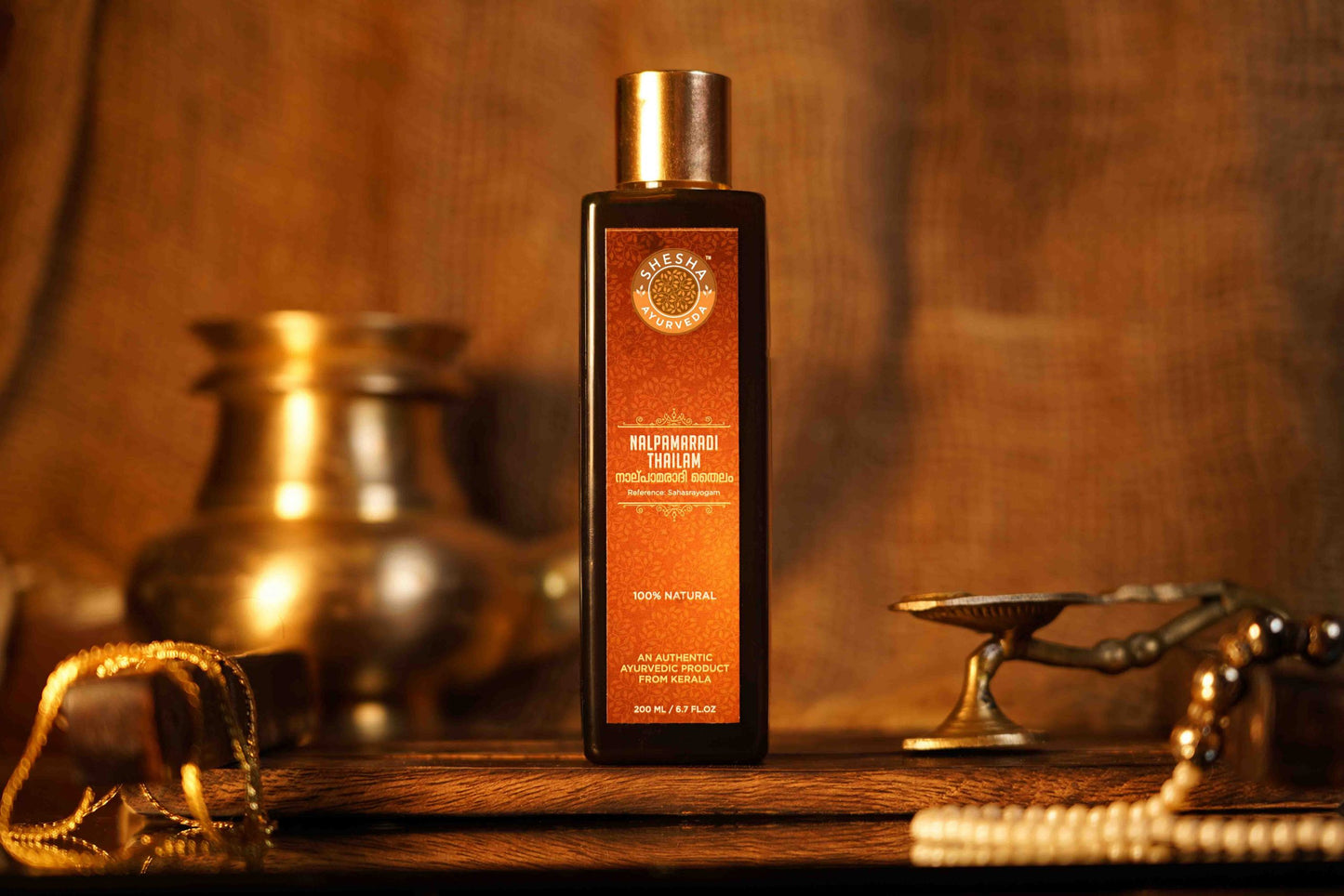 Nalpamaradi Thailam | Skin Brightening & Tan Removal Face & Body Oil, Boosts Radiance, Improves Skin & Deep Hydration