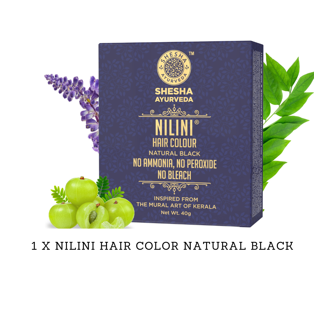 Soap & Hair Color combo (2 items) -Mud with Nalpamaradi Soap 125G + Nilini Natural Black Hair Color 40G