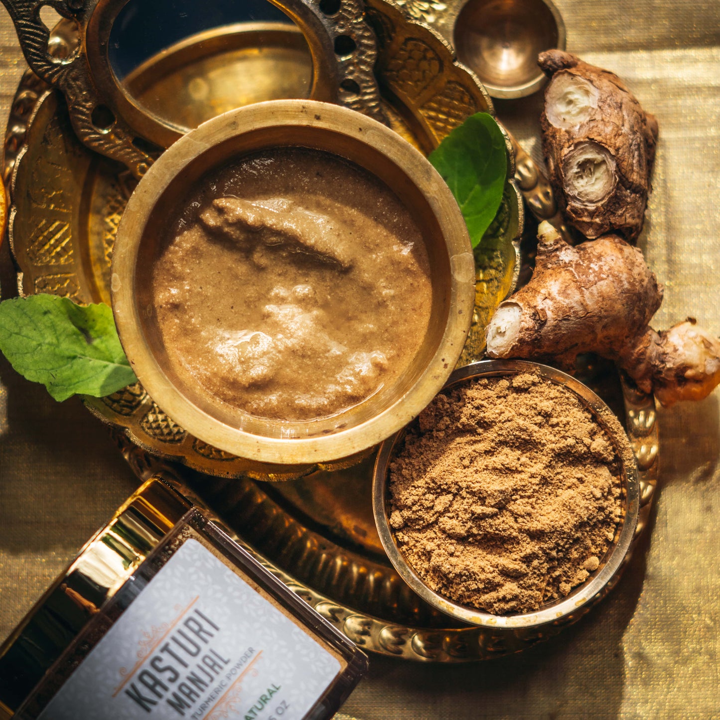 Kasturi Manjal (Musk Turmeric Powder) Skin Brightening & Tan Removal Face Pack for All Skin Types