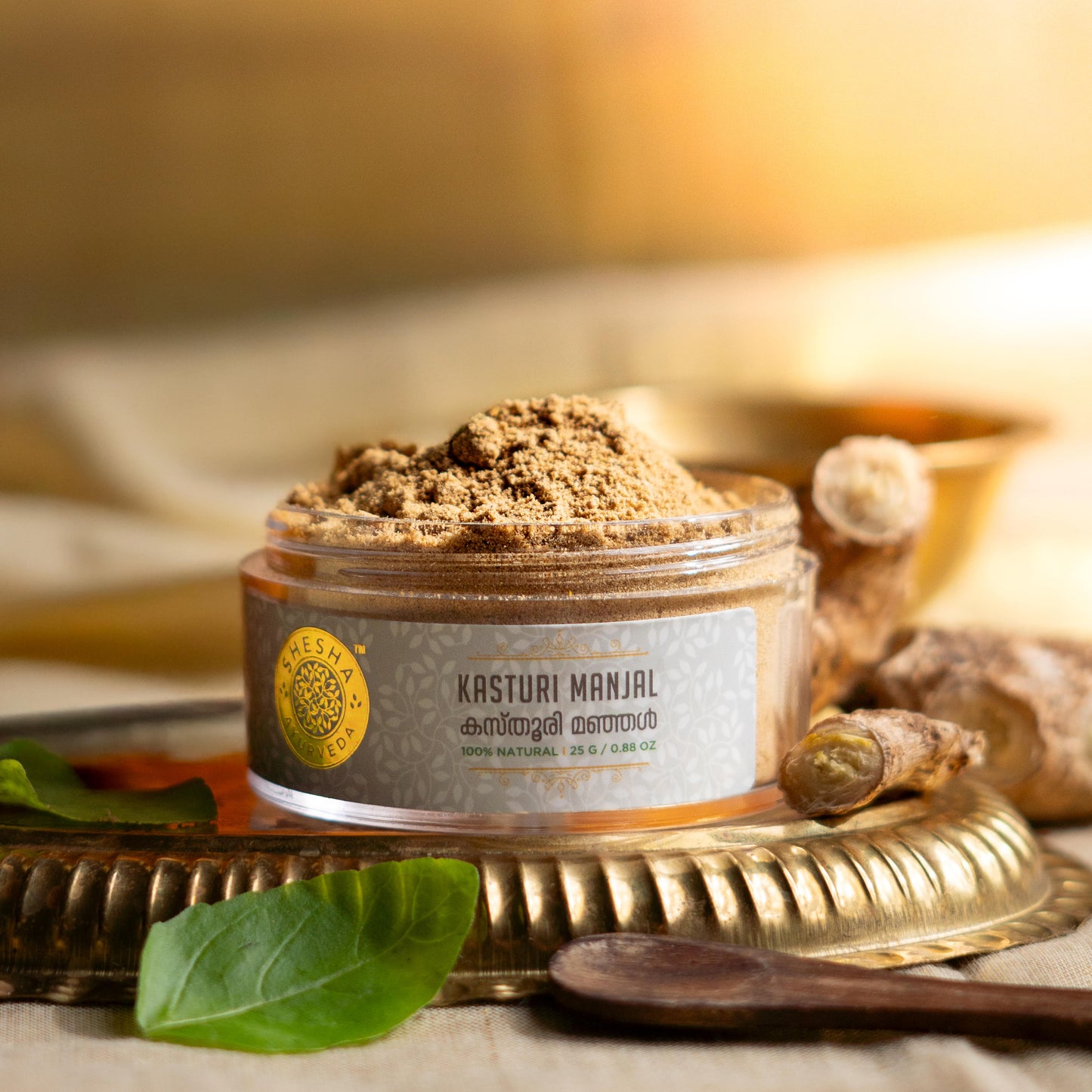 Kasturi Manjal (Musk Turmeric Powder) Skin Brightening & Tan Removal Face Pack for All Skin Types