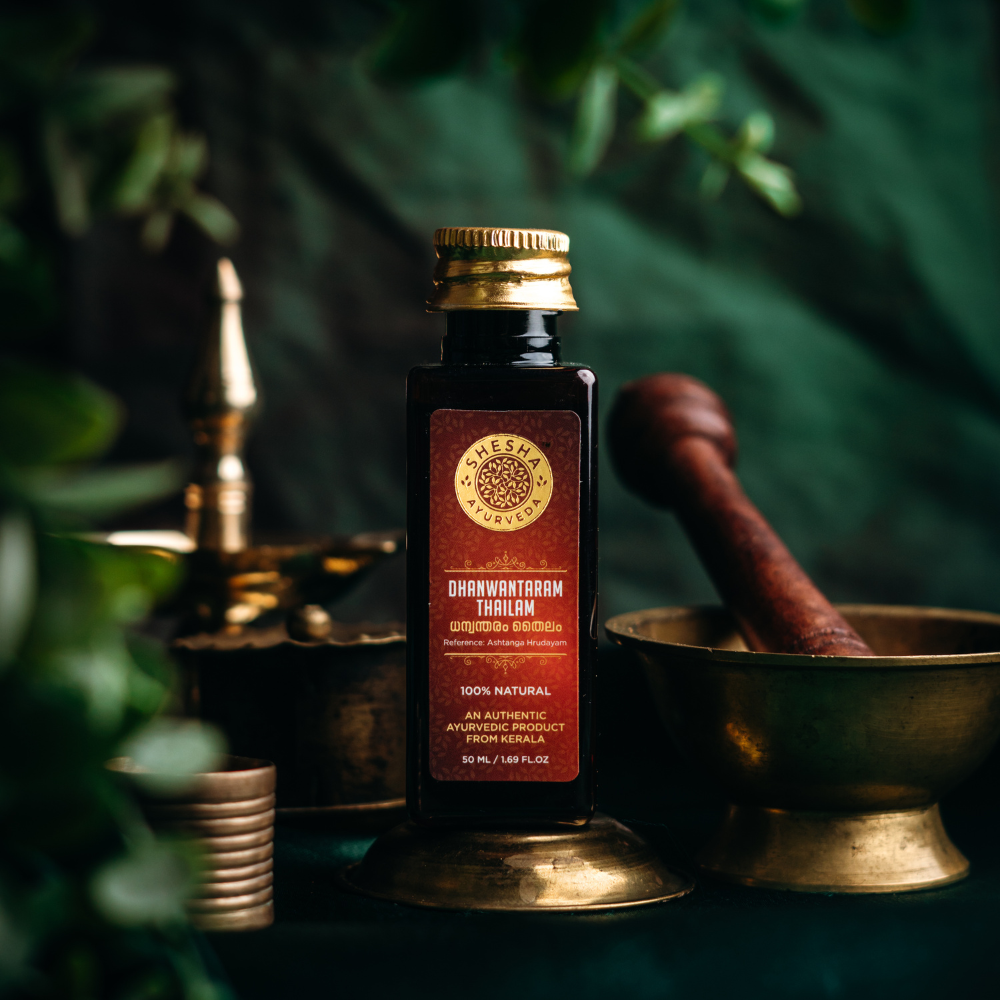 Dhanwantaram Thailam Pre/Post-Natal Massage Oil, Relieve Muscle Cramps, Numbness, Pain & Swelling