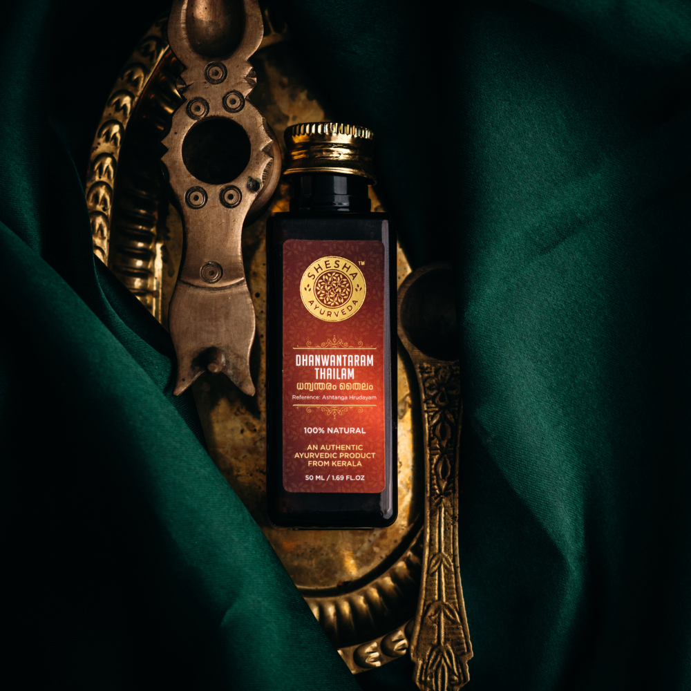 Dhanwantaram Thailam Pre/Post-Natal Massage Oil, Relieve Muscle Cramps, Numbness, Pain & Swelling