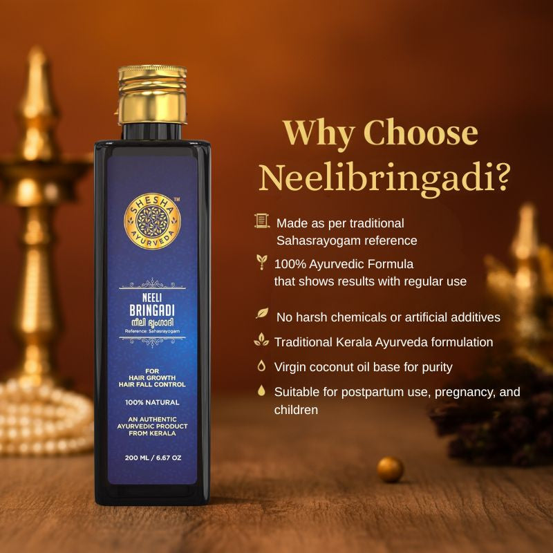 All-in-One Hair Care Duo - Nilini Natural Black Hair Color + Neeli Bringadi Hair Growth Oil