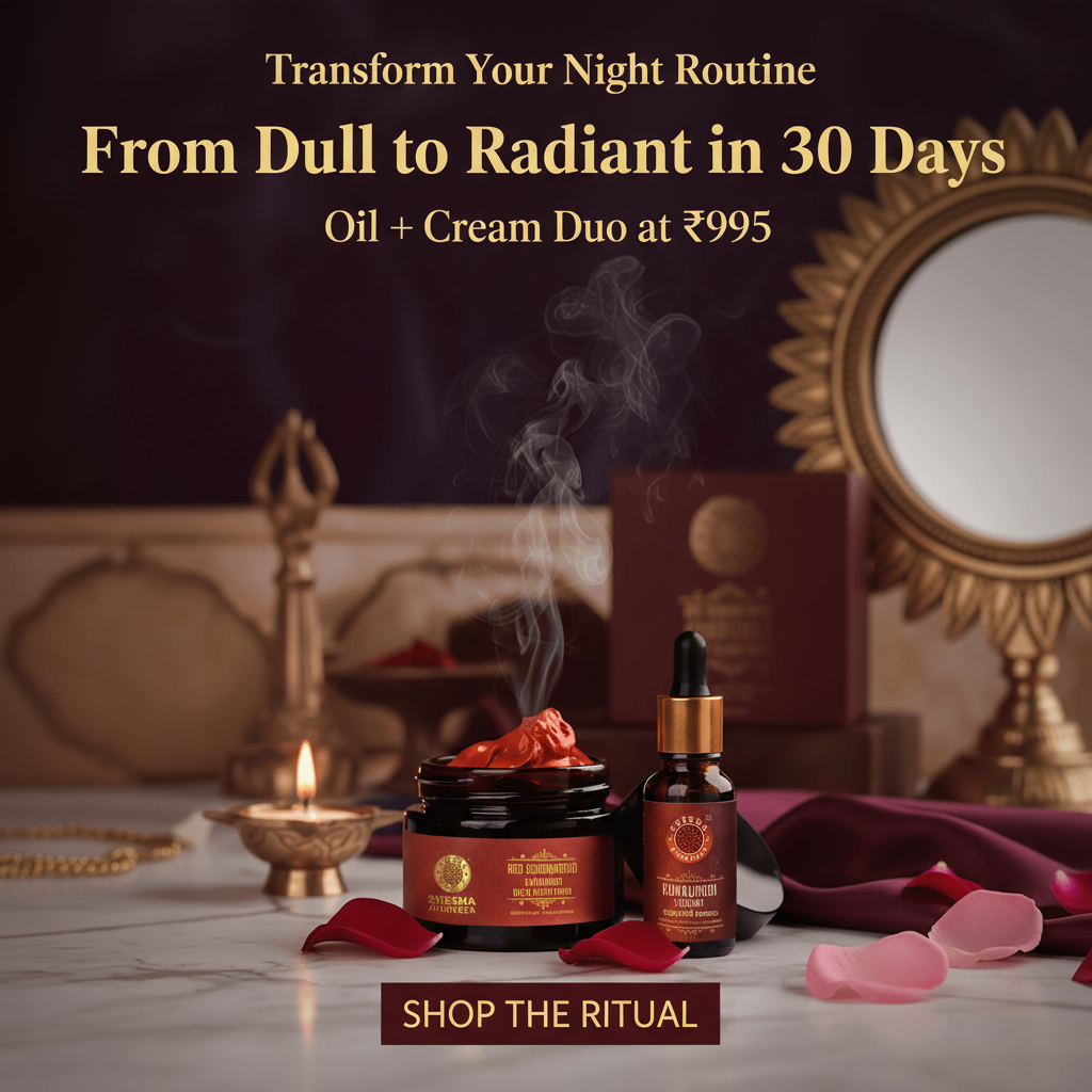 Night Ritual Duo - Red Sandalwood Cream 50g + Kumkumadi Thailam 5ml
