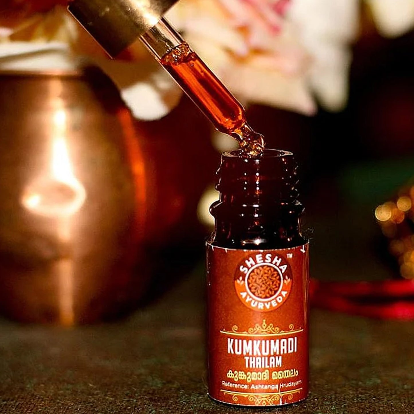 Kumkumadi Thailam Skin Brightening, Tan Removal & Anti-Ageing Night Face Oil