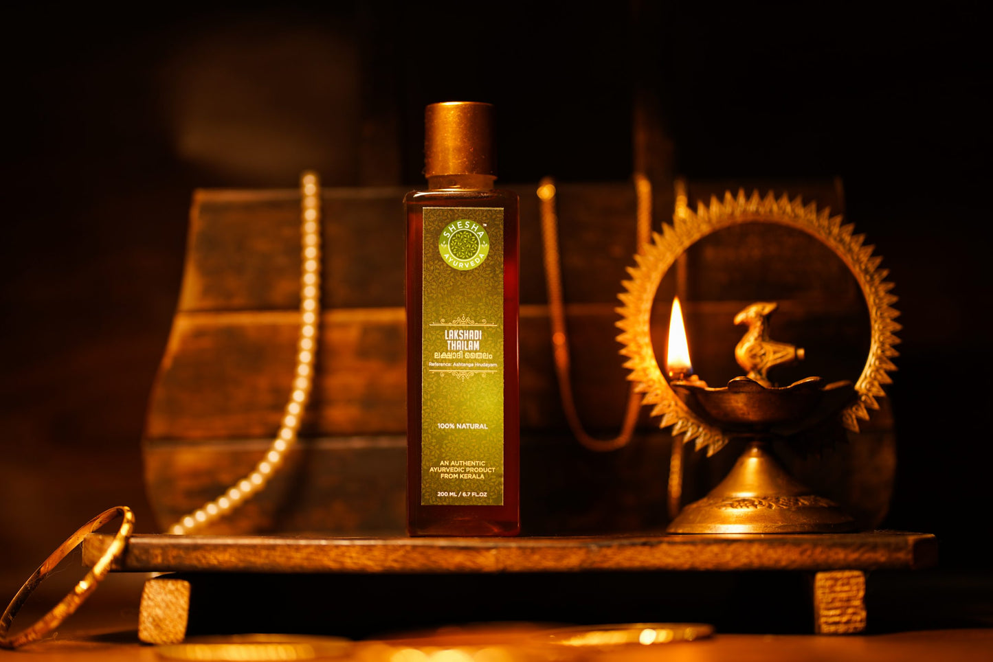 Lakshadi Ayurvedic Baby Massage Oil | Nourishes Skin and Strengthens Bones & Muscles