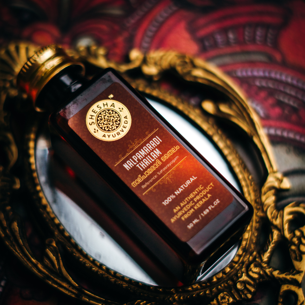 Nalpamaradi Thailam | Skin Brightening & Tan Removal Face & Body Oil, Boosts Radiance, Improves Skin & Deep Hydration