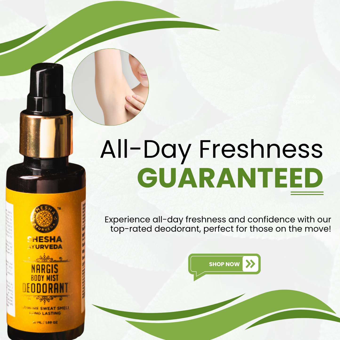 Nargis Deodorant Body Mist | Long-Lasting Fragrance,  Refreshing, All-Day Freshness, Delicate Floral Scent