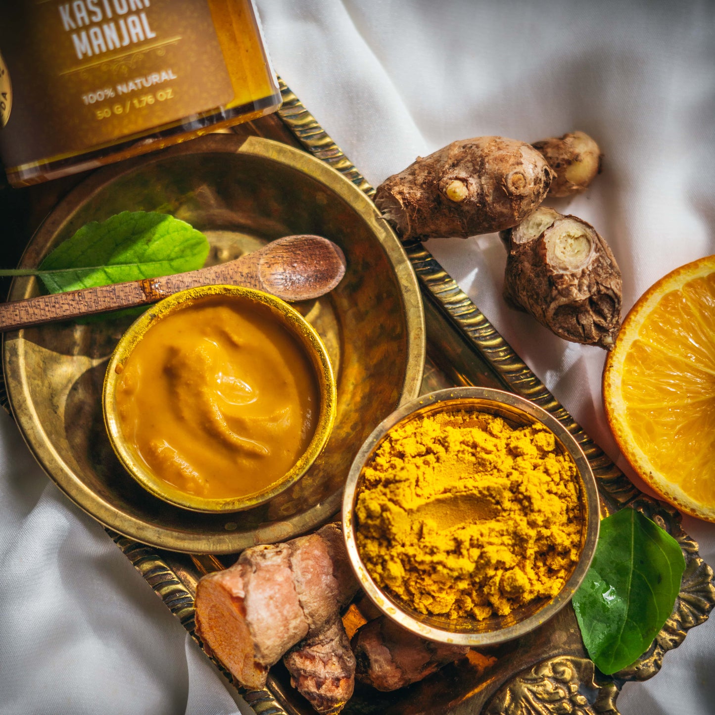 Yellow Kasturi Manjal Face Pack