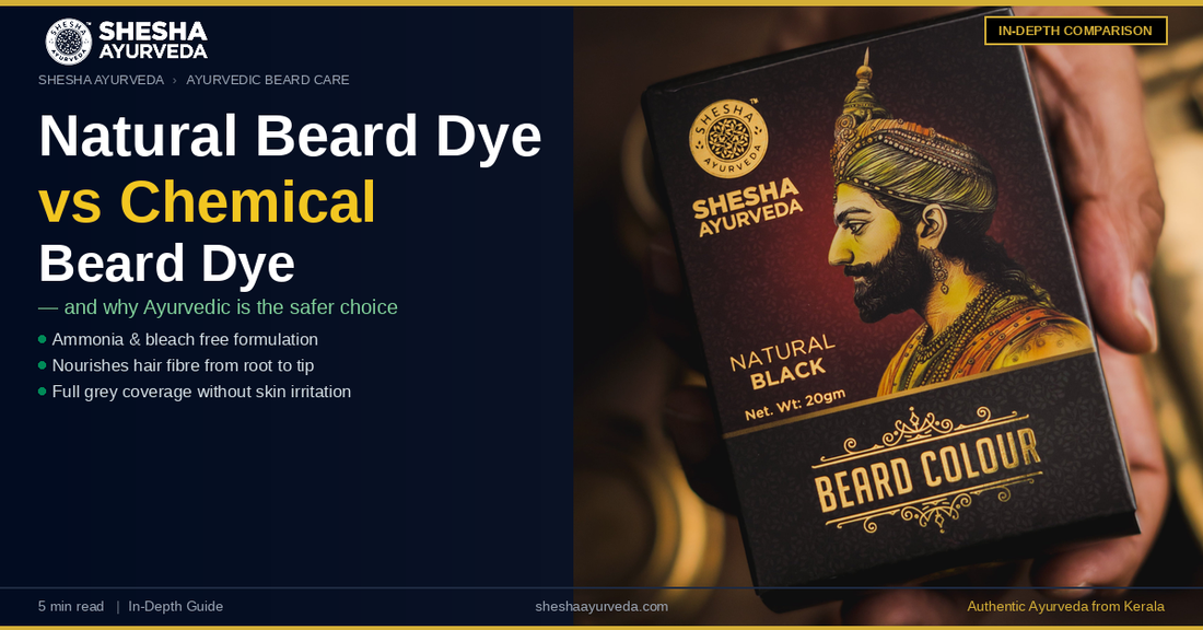 Natural Beard Dye vs Chemical Beard Dye: Why Ayurvedic Is the Safer Choice