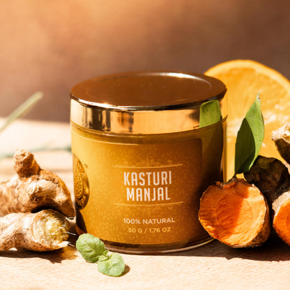 Yellow Kasturi Manjal Face Pack