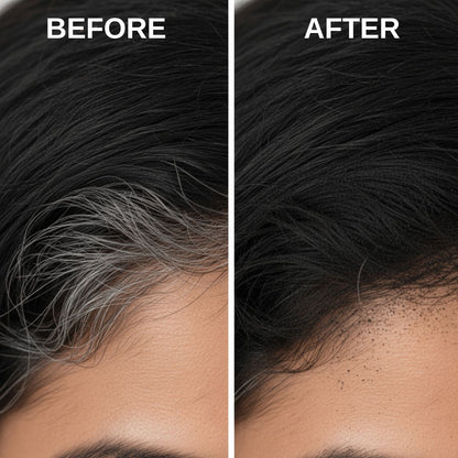 Root Touch Up Hair Powder – Natural Black | Instantly Covers Greys & Bald Spots | Matte Finish | Long-Lasting | 4 g