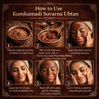 Kumkumadi Suvarna Ubtan - Saffron Face Pack for Glowing Skin, Pigmentation & Blemish Removal