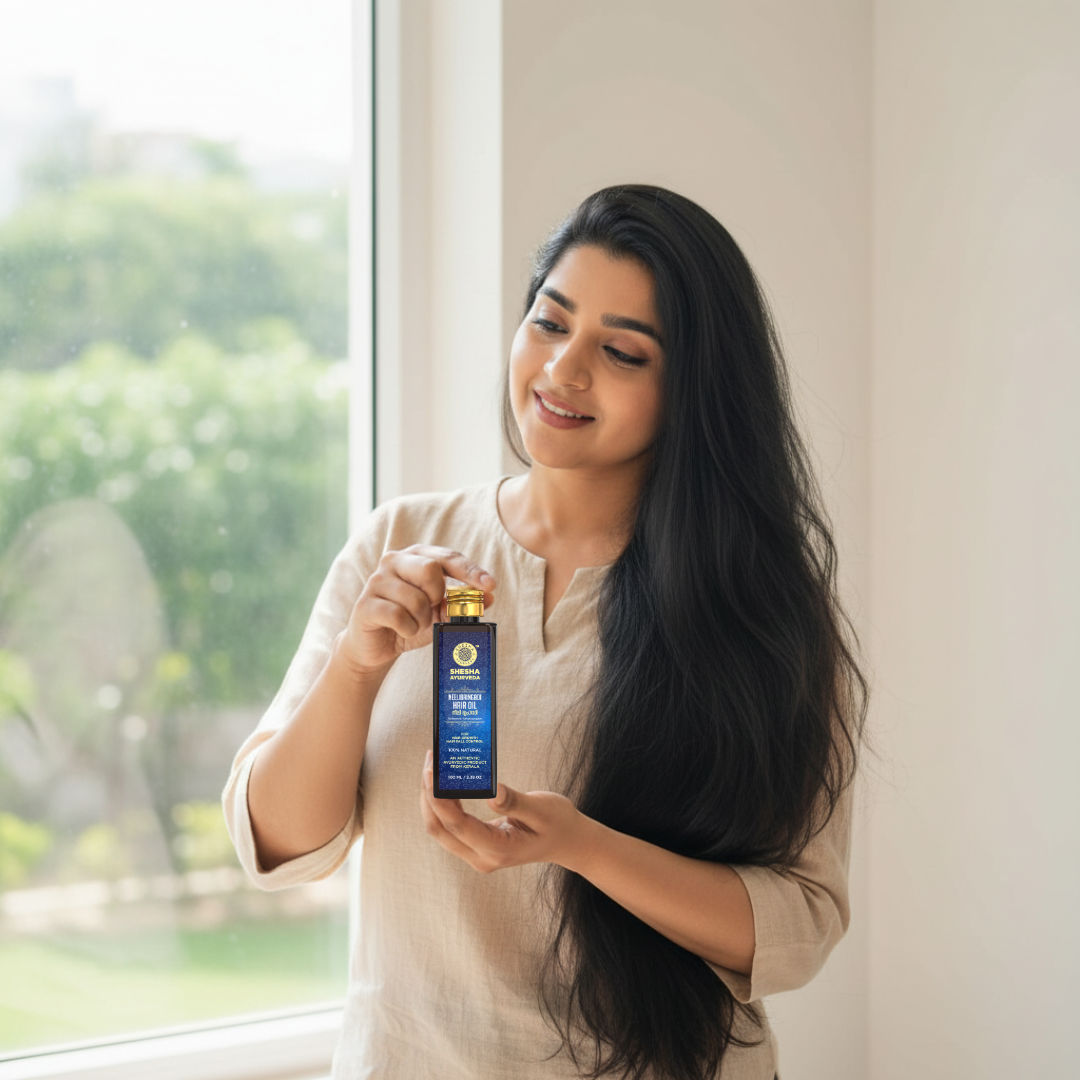 Kerala Ayurvedic Neelibringadi hair oil for hair fall and scalp health
