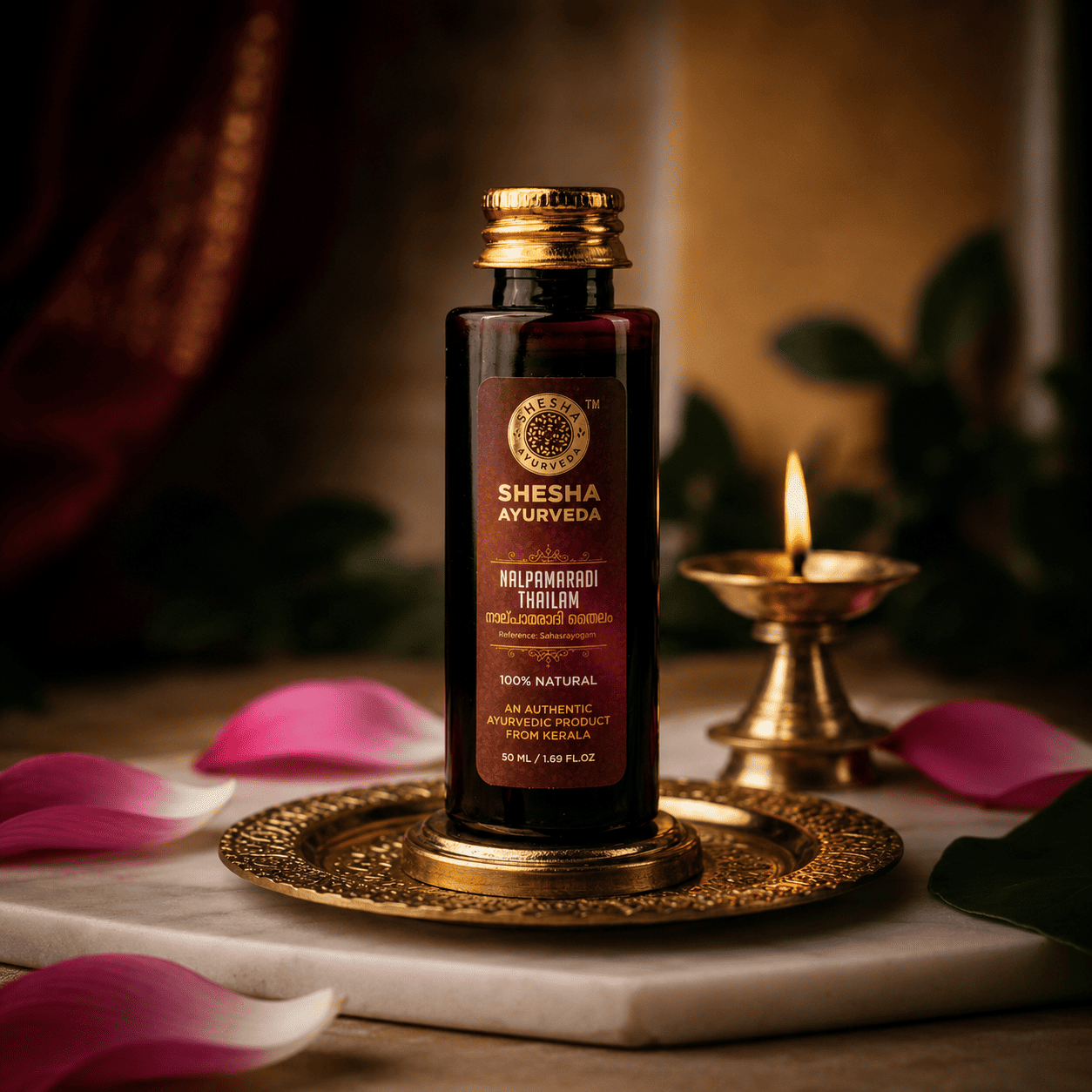 Nalpamaradi Thailam - Skin Brightening & Tan Removal Oil for Face & Body | Natural Radiance Booster