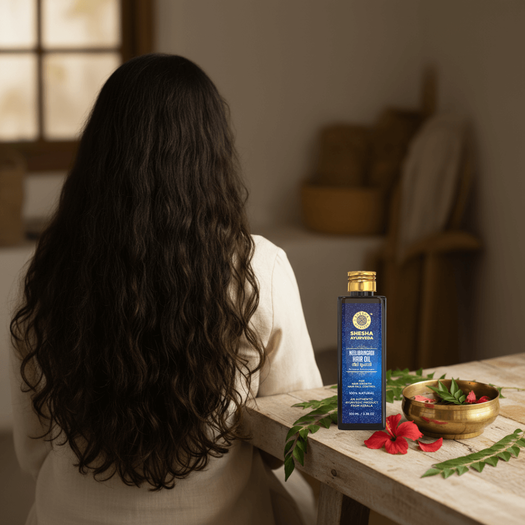 Neelibhringadi hair oil for hair growth, hair fall control and dandruff care