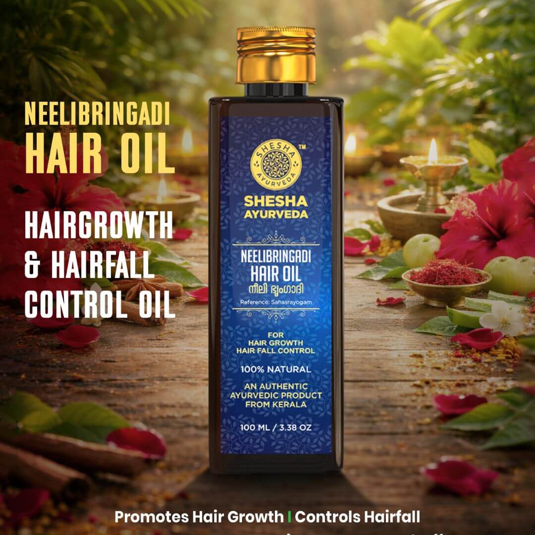 Glow & Grow Duo - Kumkumadi Skin Brightening Cream 50G + Neelibringadi Hair Oil 100ML