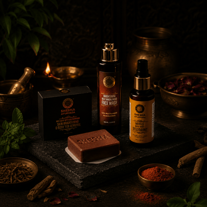Cleanse, Refresh & Glow Trio | Mud Soap + Red Sandalwood Face Wash + Nargis Body Mist