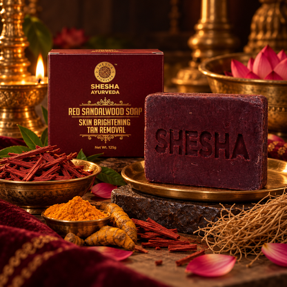 Red Sandalwood Skin Brightening & Tan Removal Exfoliating Soap 125G for oily skin