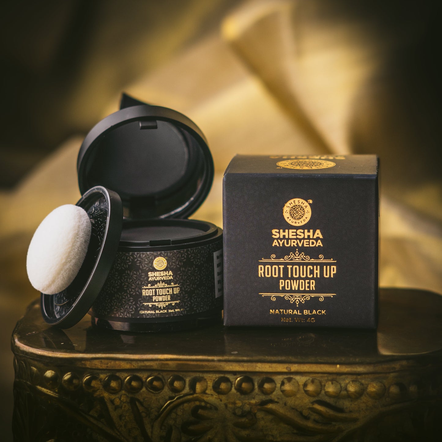 Root Touch Up Hair Powder – Natural Black | Instantly Covers Greys & Bald Spots | Matte Finish | Long-Lasting | 4 g