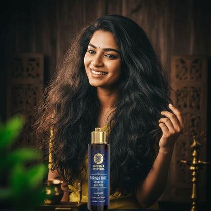 Bhringa Thali Ayurvedic Shampoo (Sulphate & Paraben Free) 200 ML for Oily Scalp