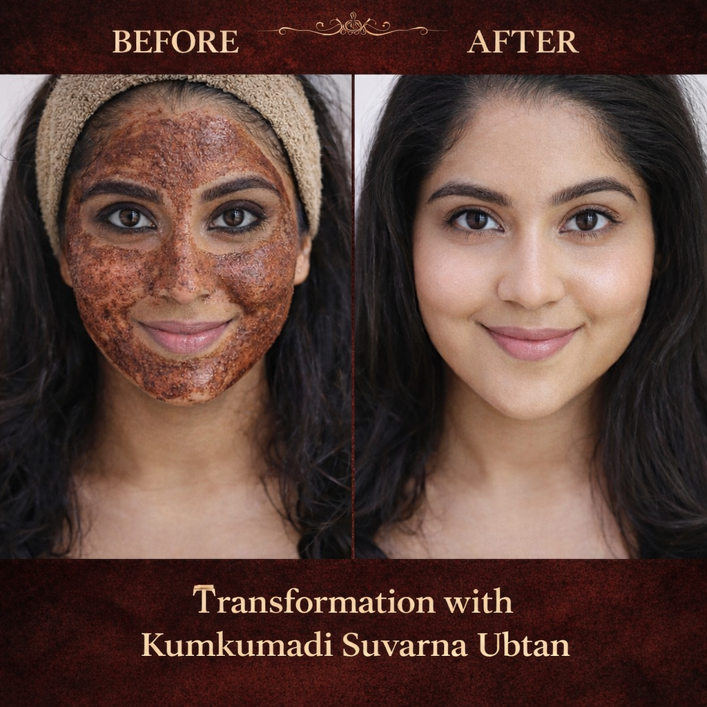 Kumkumadi Suvarna Ubtan - Saffron Face Pack for Glowing Skin, Pigmentation & Blemish Removal
