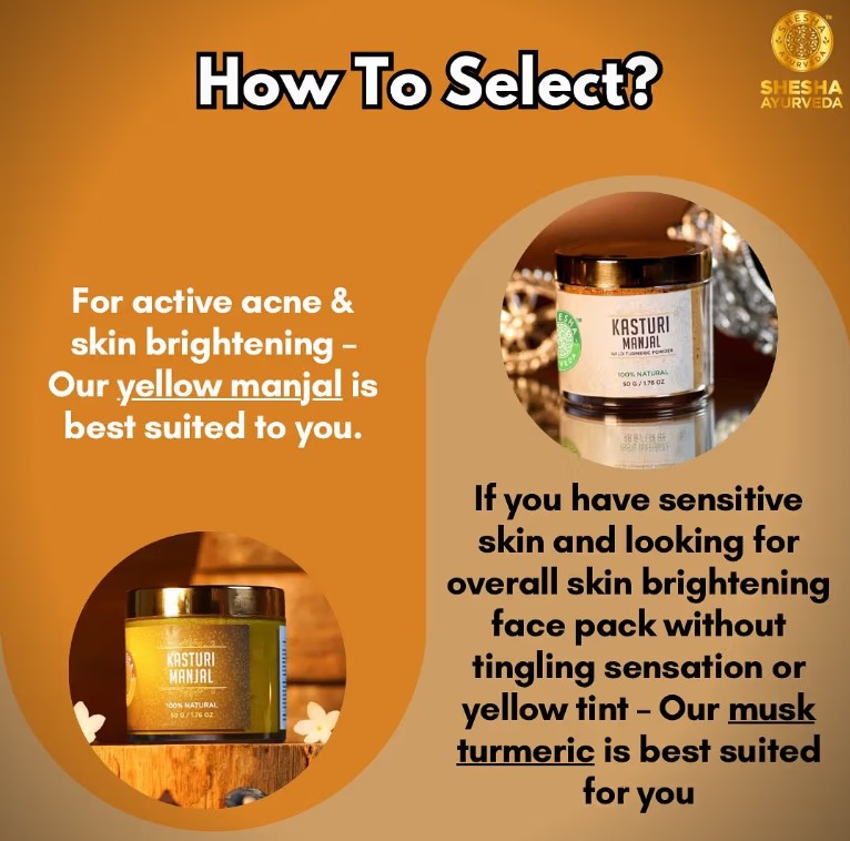 Kasturi Manjal (Musk Turmeric Powder) Skin Brightening & Tan Removal Face Pack for All Skin Type 25Gs