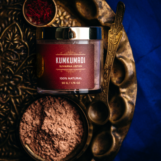 Kumkumadi Suvarna Ubtan - Saffron Face Pack for Glowing Skin, Pigmentation & Blemish Removal