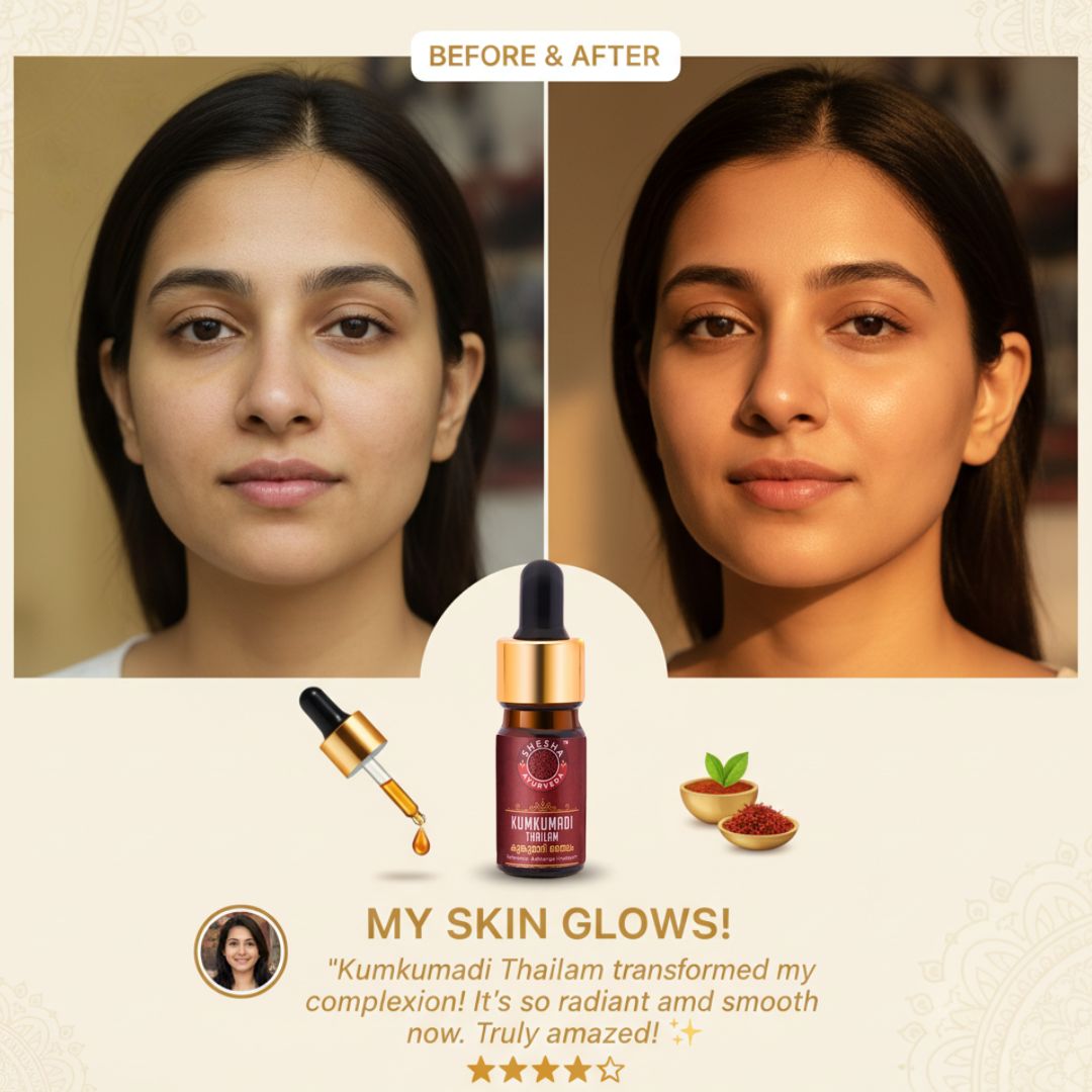 Kumkumadi Thailam Skin Brightening, Tan Removal & Anti-Ageing Night Face Oil