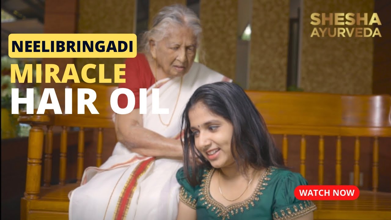 Load video: Neelibringadi - Miraculous Hair Growth and Hairfall Control Oil from Ayurveda