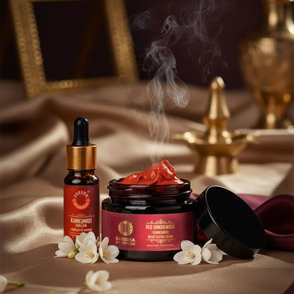 Night Ritual Duo - Red Sandalwood Cream 50g + Kumkumadi Thailam 5ml