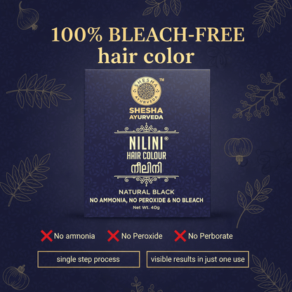 Nilini Natural Black Hair Color & Root Fix Combo Pack