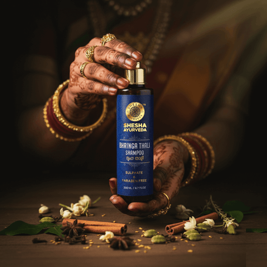 Bhringa Thali Ayurvedic Shampoo (Sulphate & Paraben Free) 200 ML for Oily Scalp