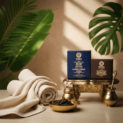 Soap & Hair Color combo (2 items) -Mud with Nalpamaradi Soap 125G + Nilini Natural Black Hair Color 40G