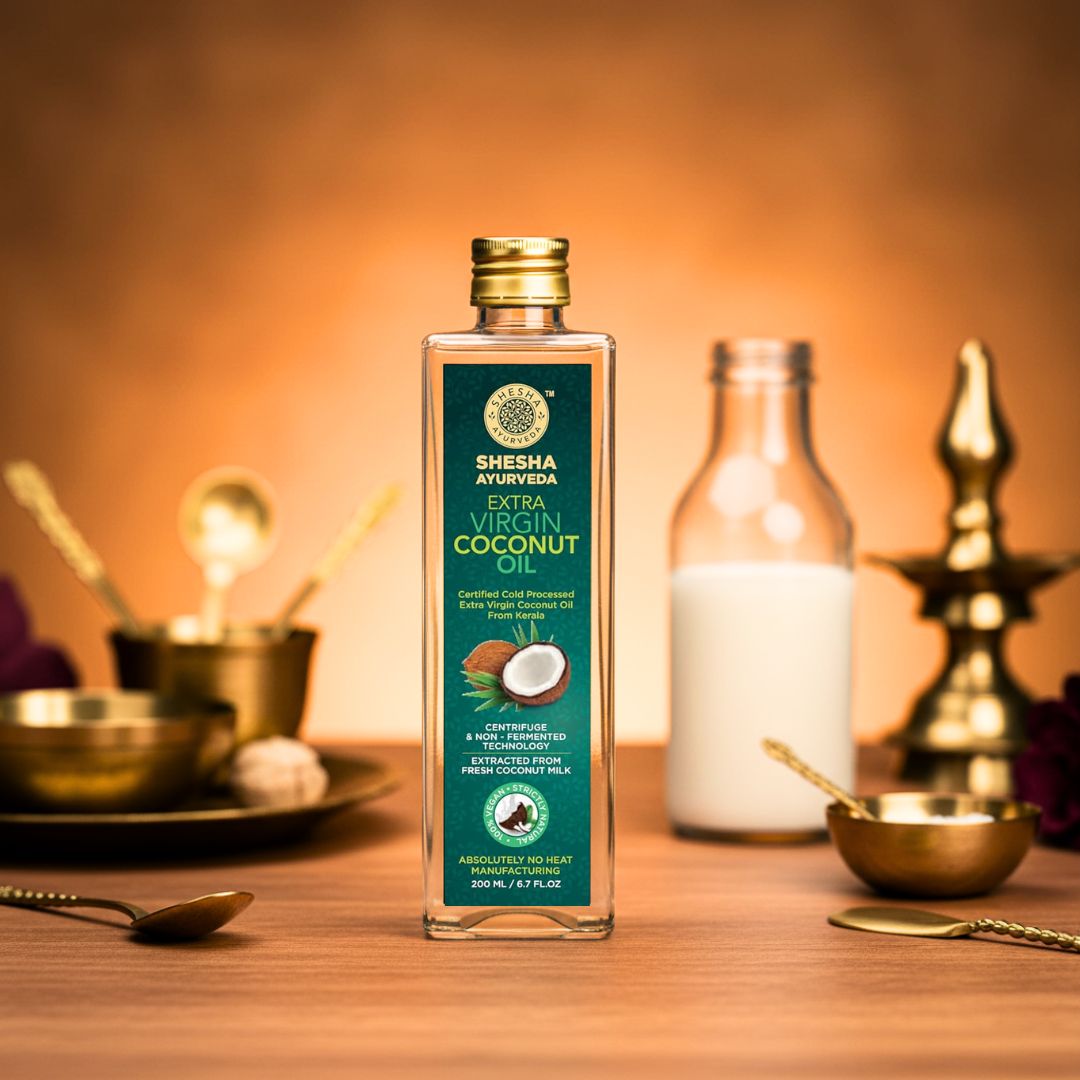 Extra Virgin Coconut Oil - 100% Pure Cold  Processed from Kerala | Hair, Skin & Baby Care