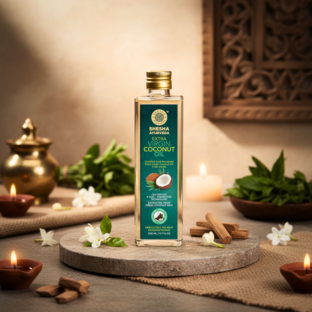 Extra Virgin Coconut Oil - 100% Pure Cold  Processed from Kerala | Hair, Skin & Baby Care