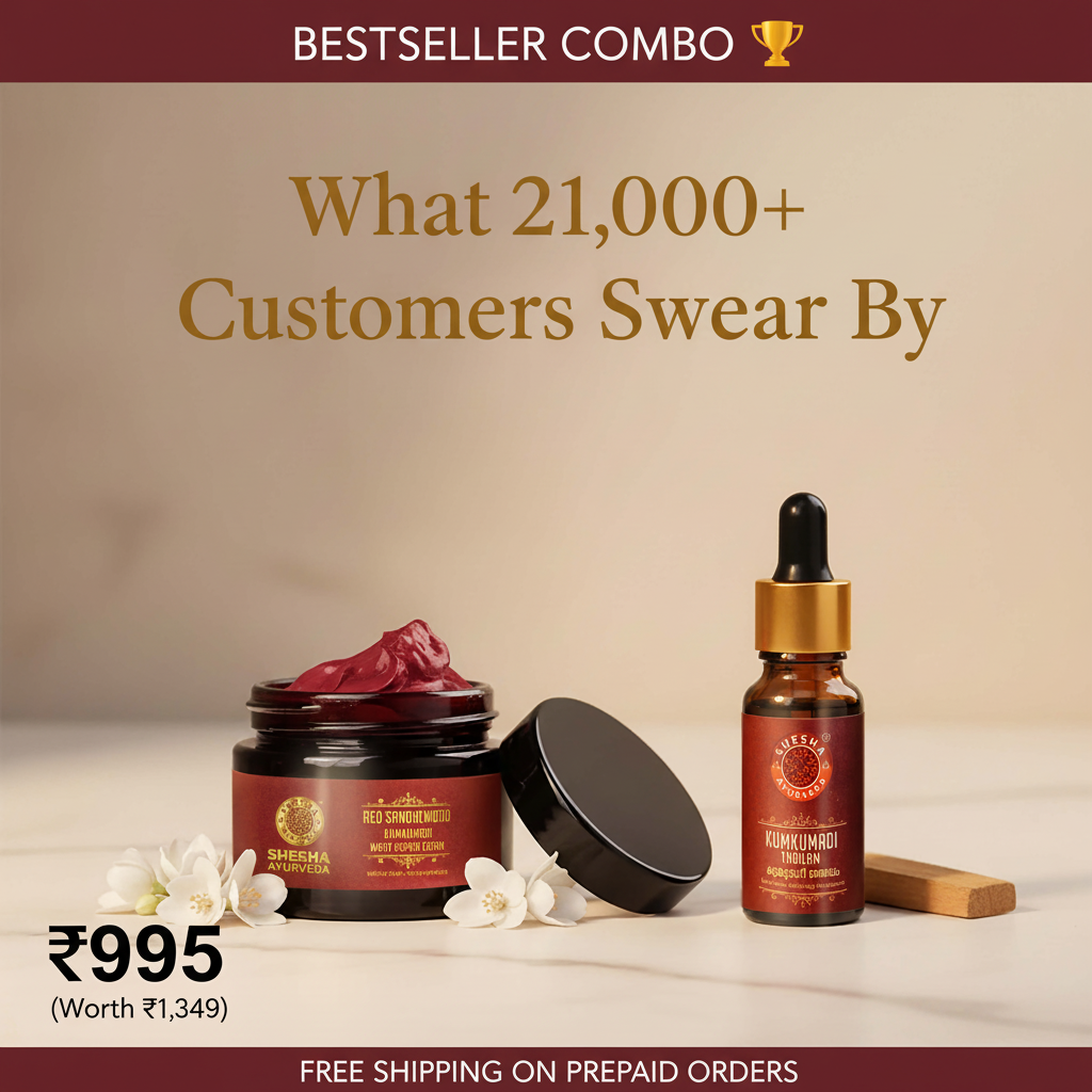 Night Ritual Duo - Red Sandalwood Cream 50g + Kumkumadi Thailam 5ml