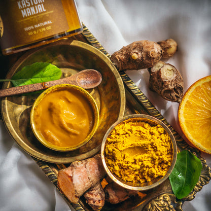 Yellow Kasturi Manjal Face Pack